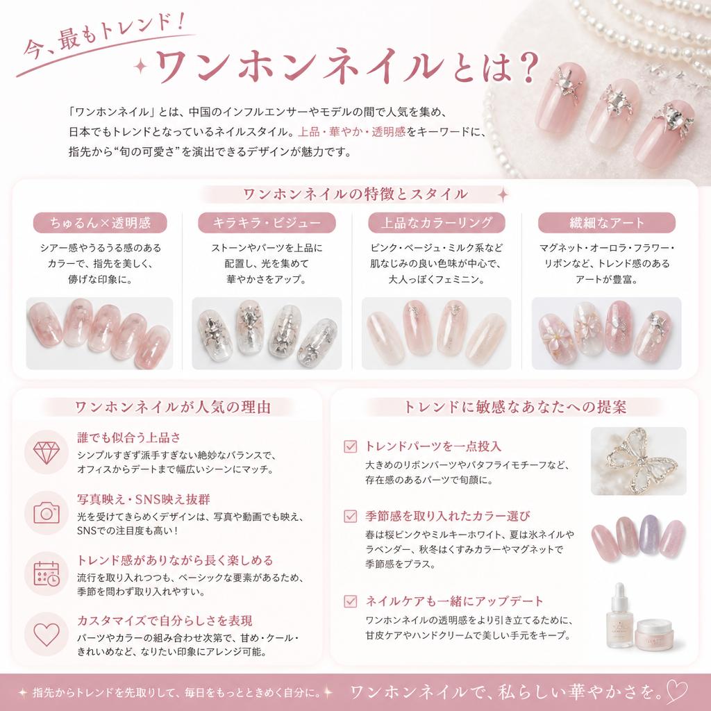 4. ワンホンネイルの流行と特徴